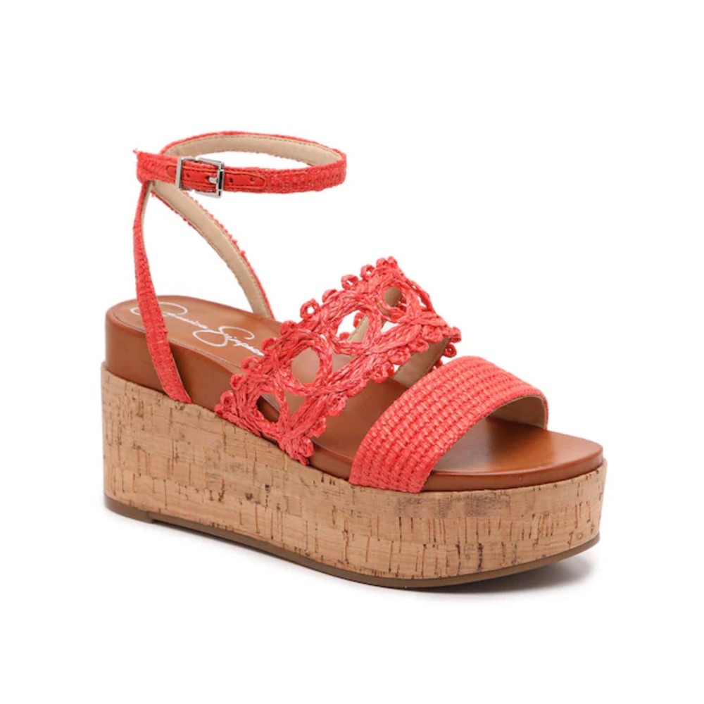 Jessica Simpson Coral Crochet Platform Sandals